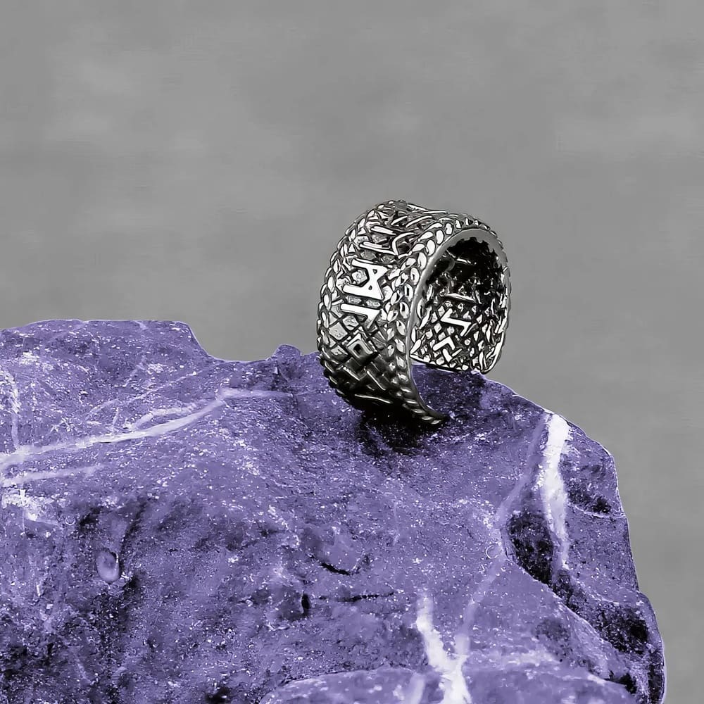 Anneau Boucles d'Oreille Runes Vikings