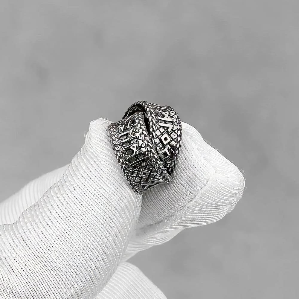 Anneau Boucles d'Oreille Runes Vikings