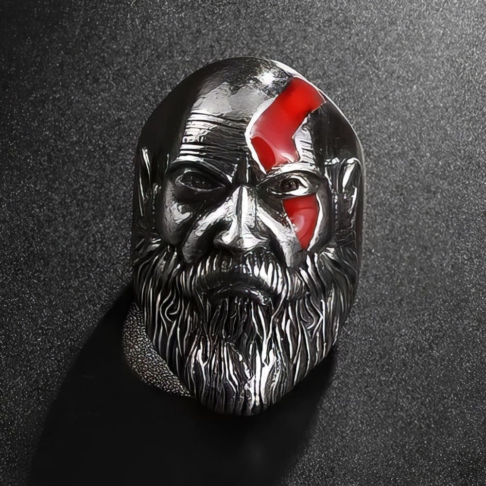 Bague Tête de Viking Barbu