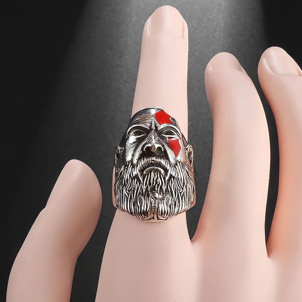 Bague Tête de Viking Barbu