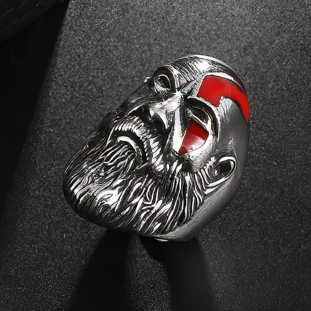 Bague Tête de Viking Barbu