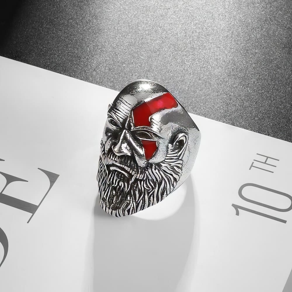 Bague Tête de Viking Barbu