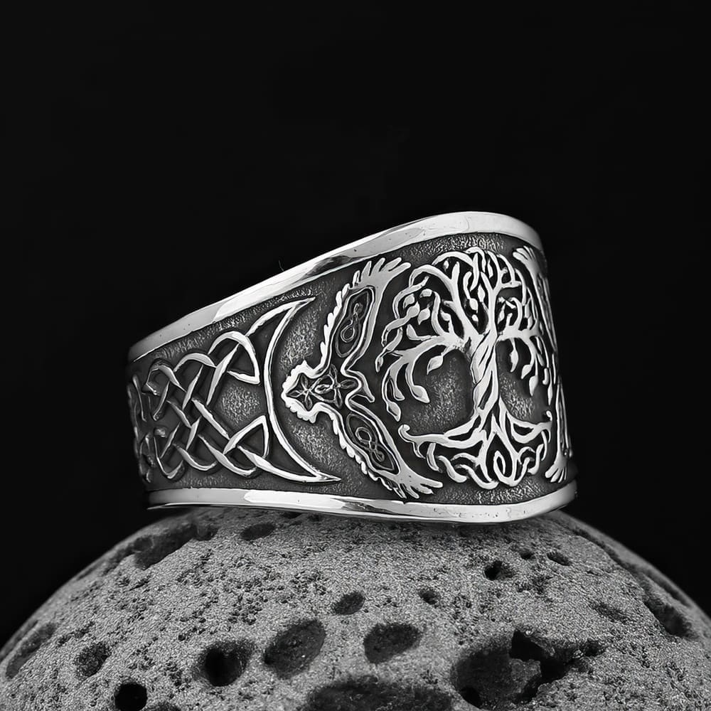 Bague Nordique Yggdrasil