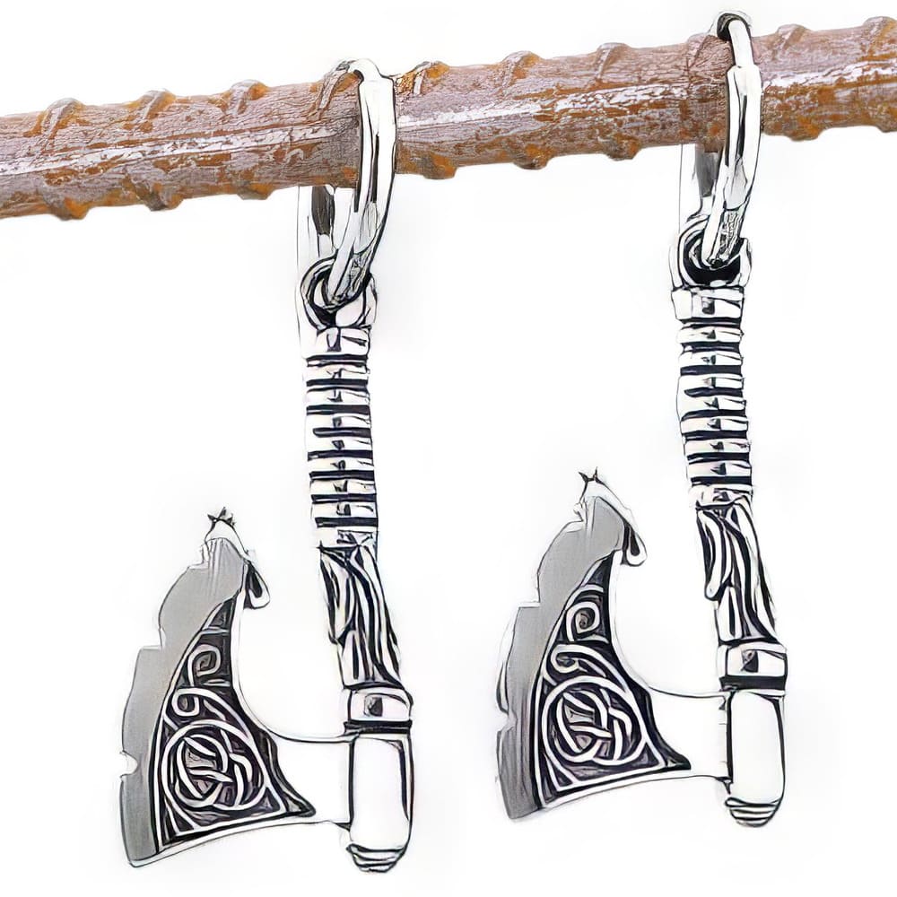 Boucles d'Oreille Hache Viking