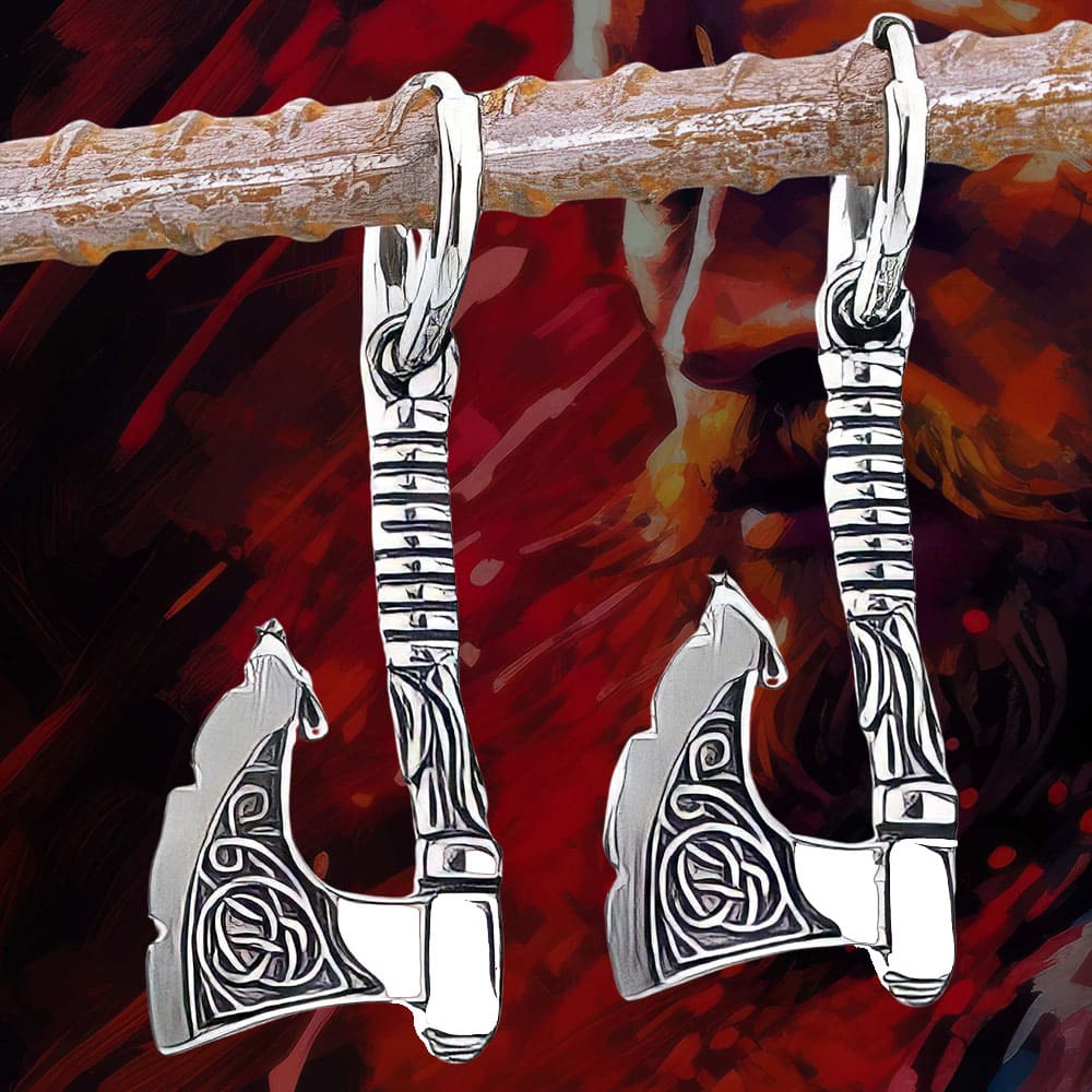 Boucles d'Oreille Hache Viking
