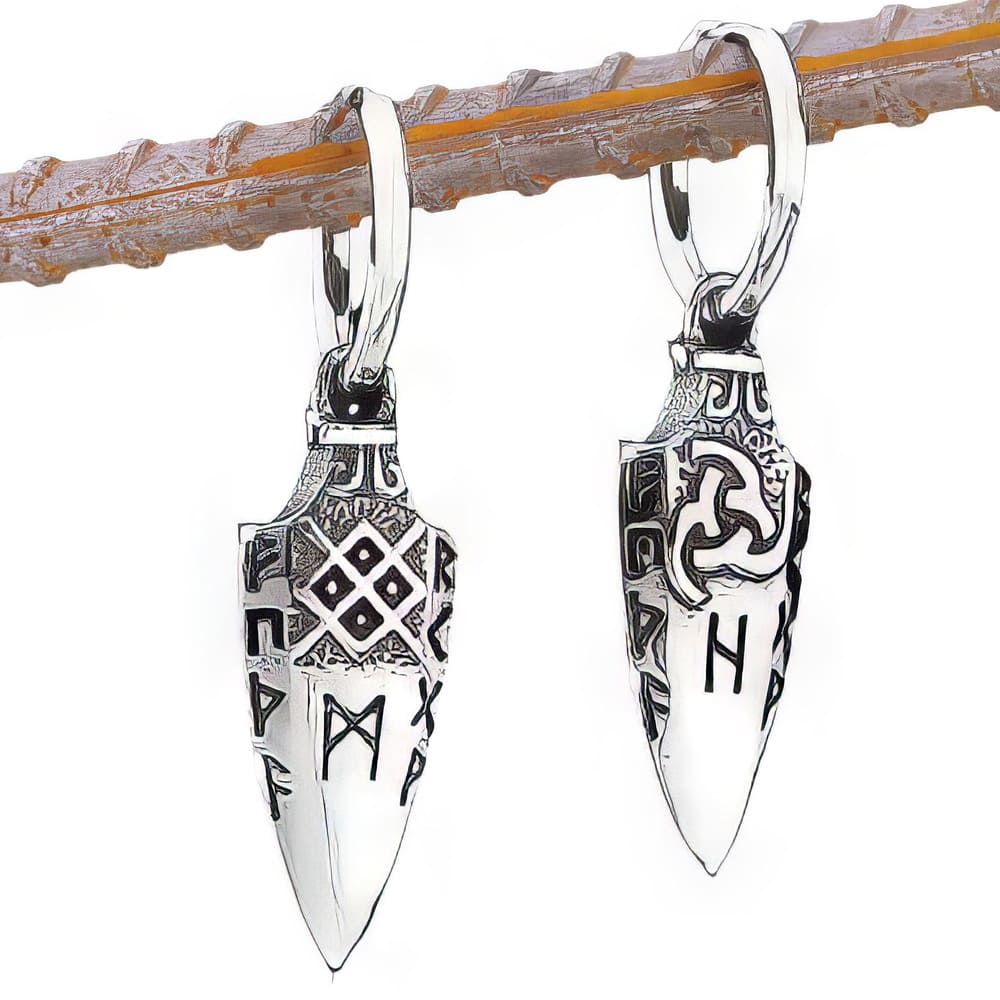 Boucles d'Oreille Runes Scandinaves