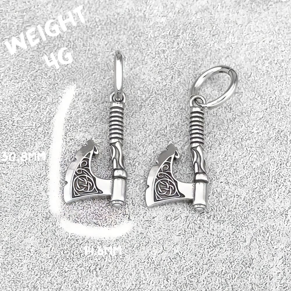 Boucles d'Oreille Hache Viking