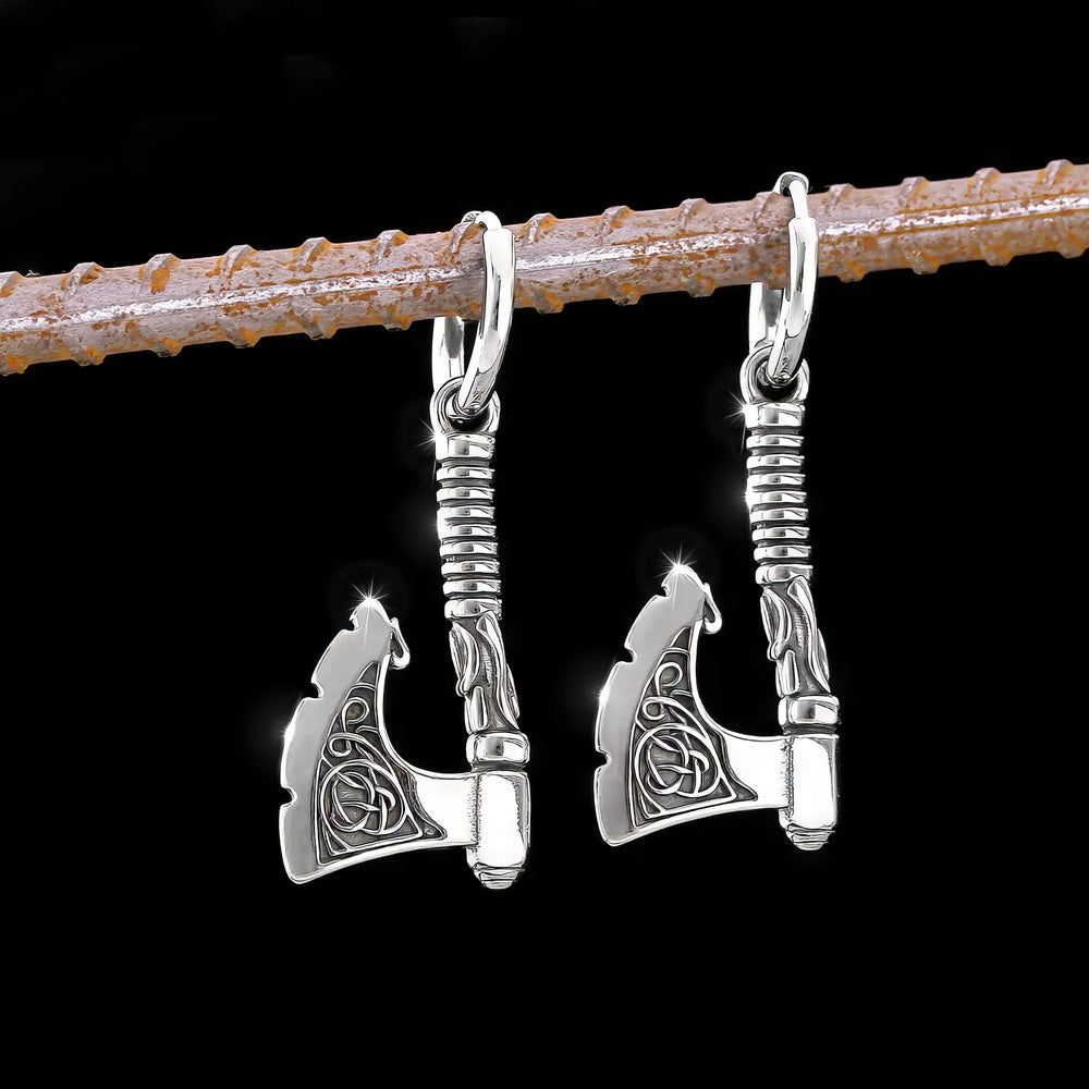 Boucles d'Oreille Hache Viking