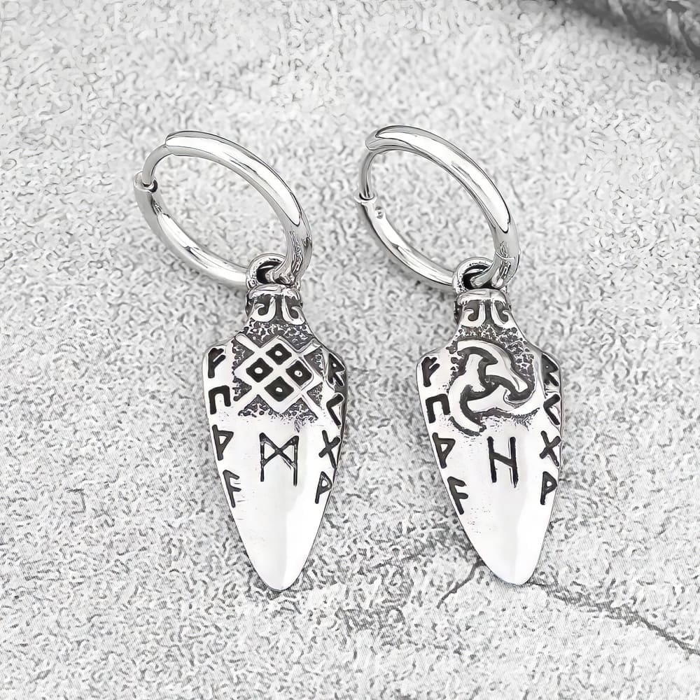 Boucles d'Oreille Runes Scandinaves