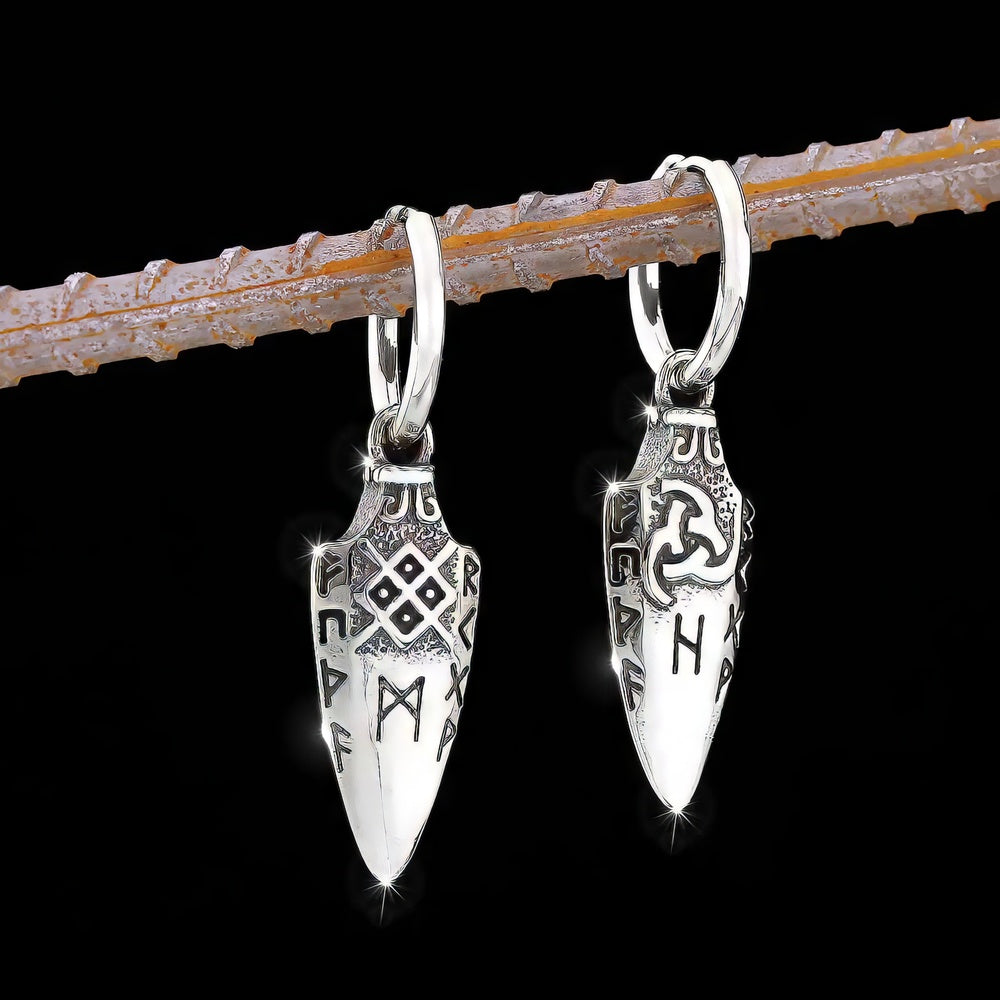 Boucles d'Oreille Runes Scandinaves
