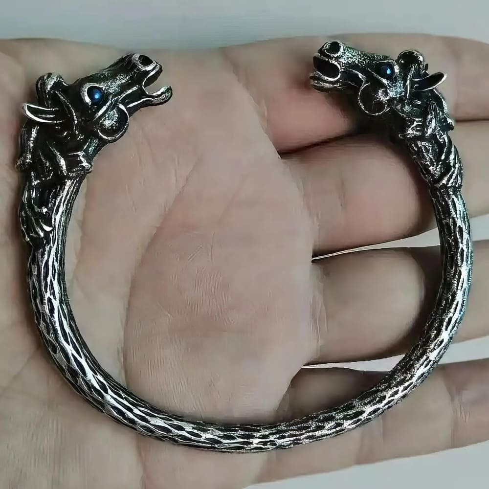 Bracelet Double Têtes du Cheval Sleipnir