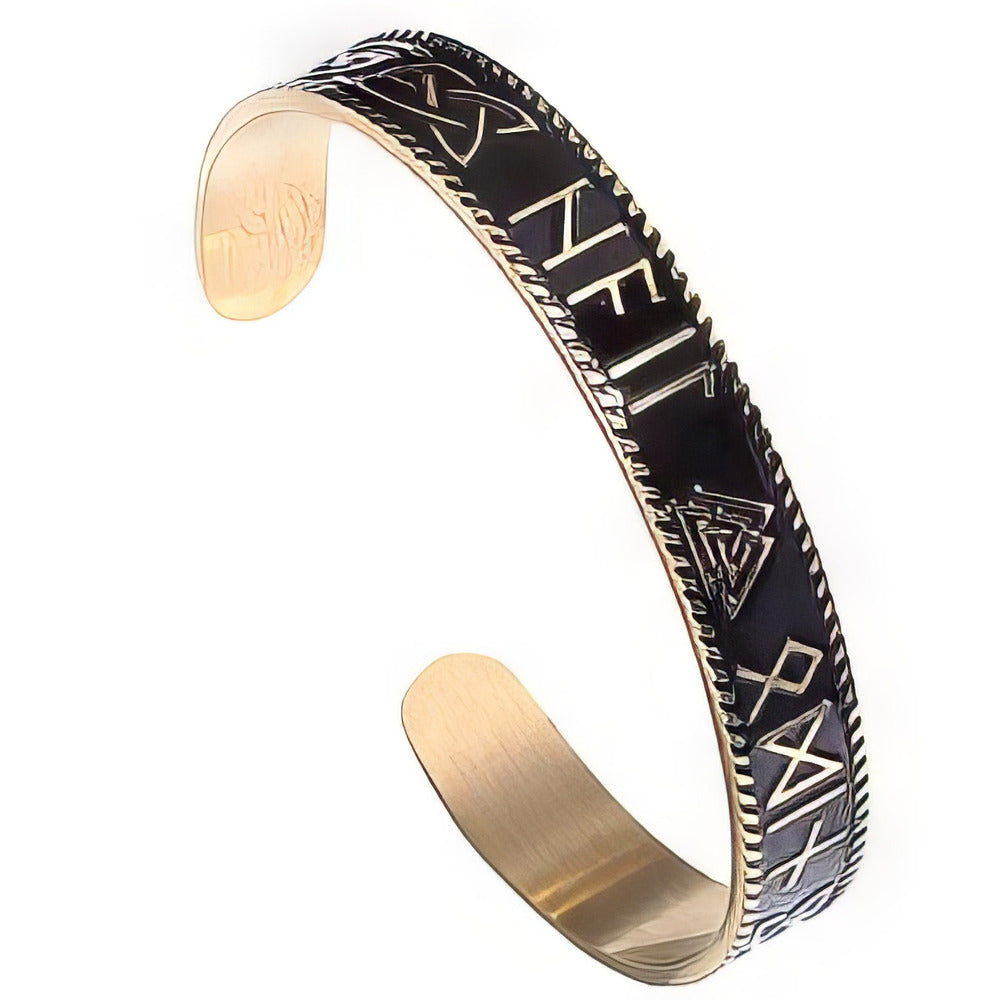 Bracelet Runes Vikings et Valknut