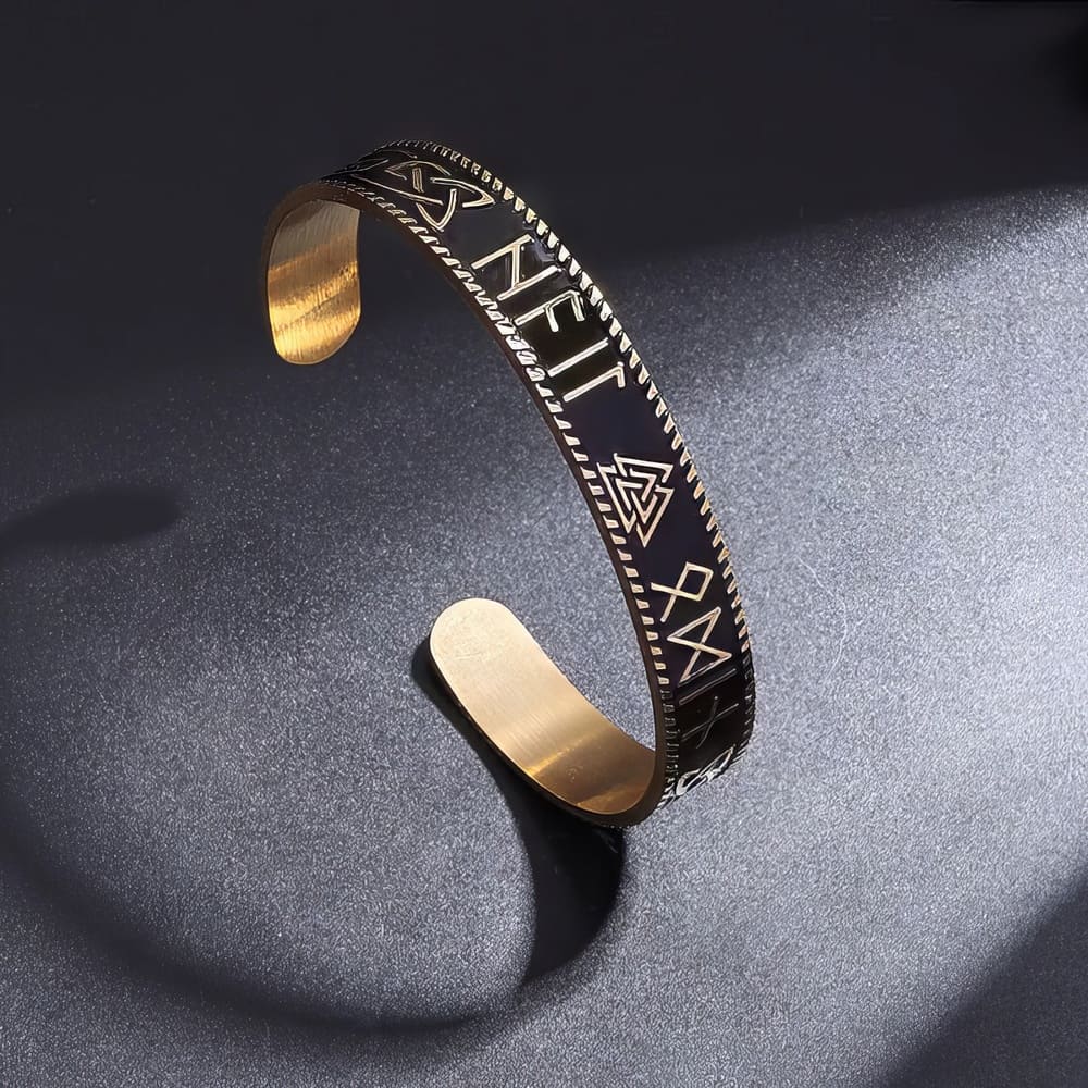 Bracelet Runes Vikings et Valknut