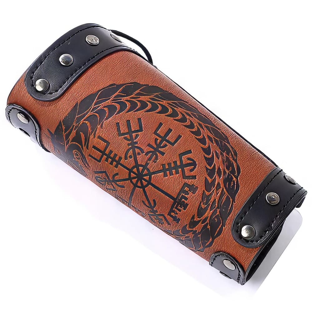 Bracelet Viking Long Ouroboros et Vegvisir