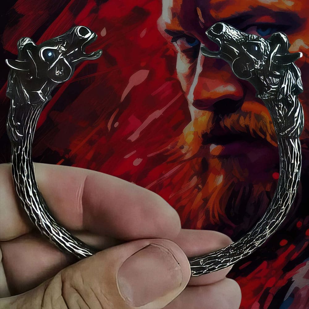 Bracelet Double Têtes du Cheval Sleipnir