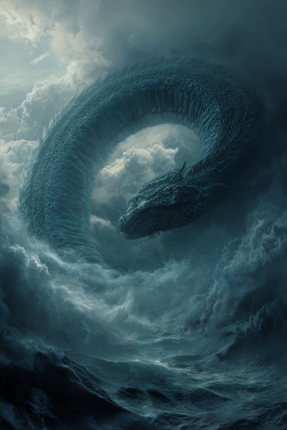Tableau Jörmungandr Serpent du Monde