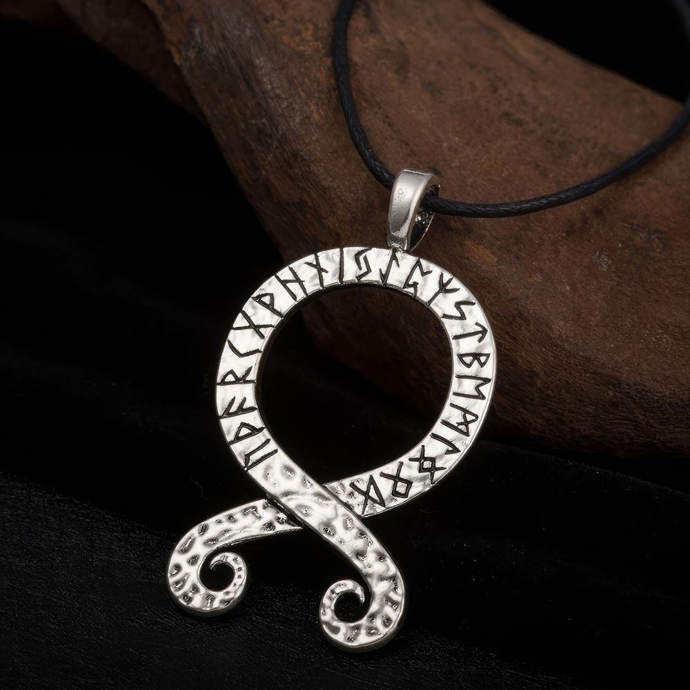 Pendentif Circulaire Poulpe Runes Viking