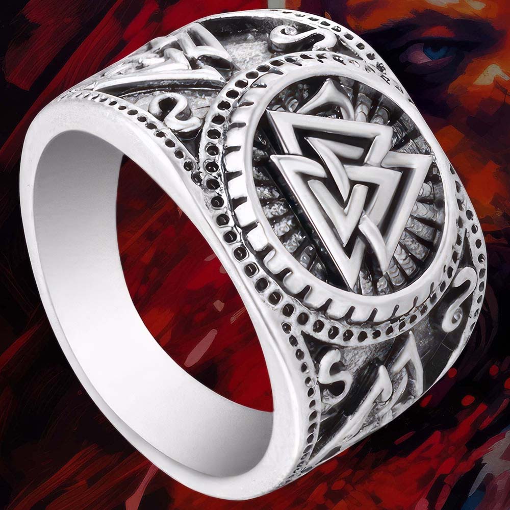 Bague Homme Nordique - Valknut
