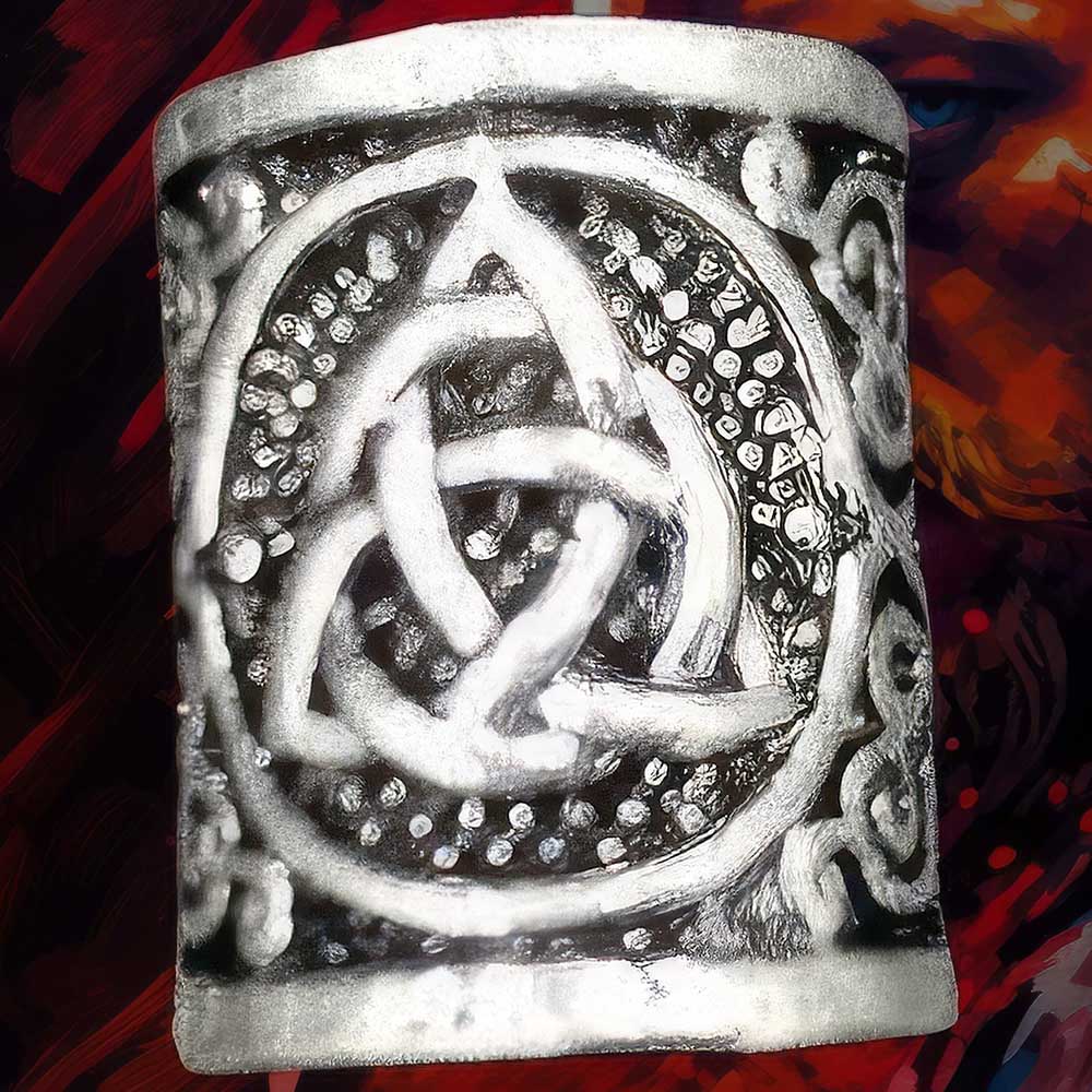 Perle à Barbe Celte Triquetra