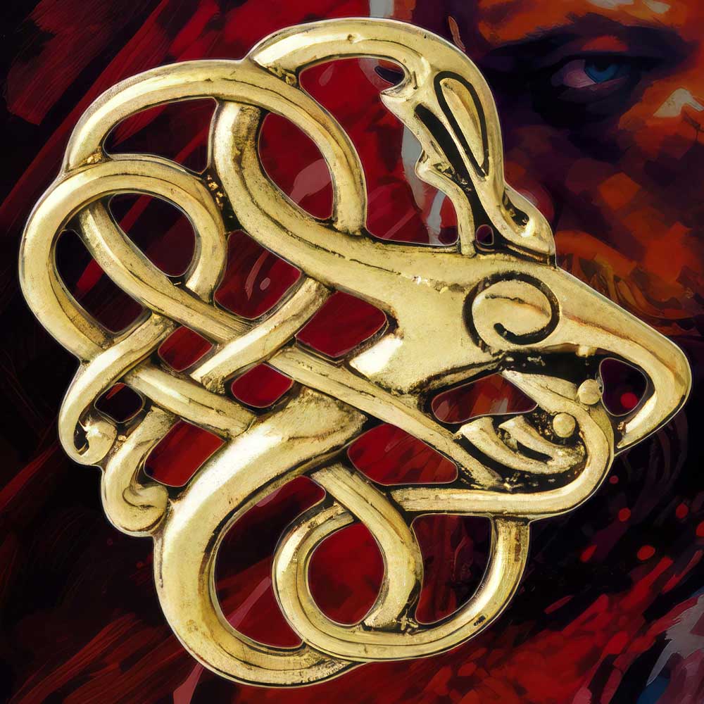 Fibule Celtique Dorée