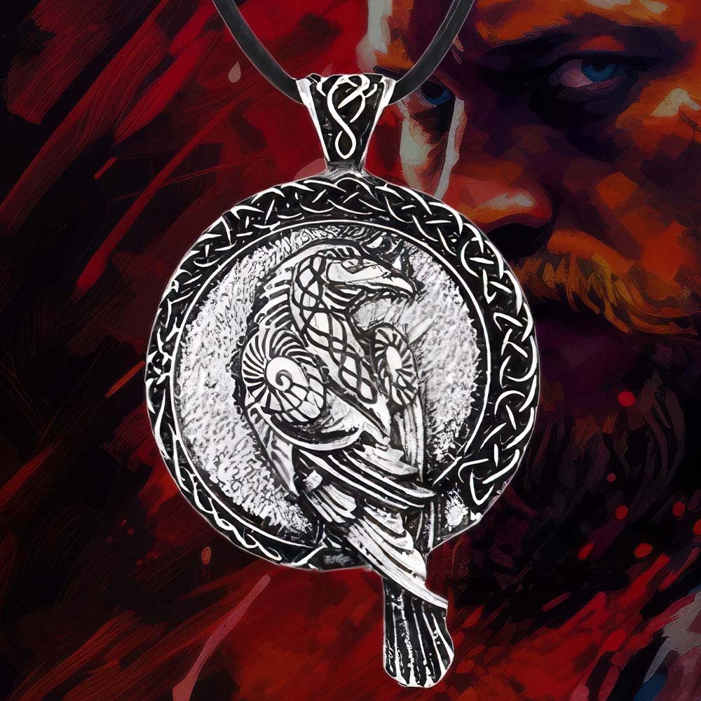 Collier Corbeau Celtique