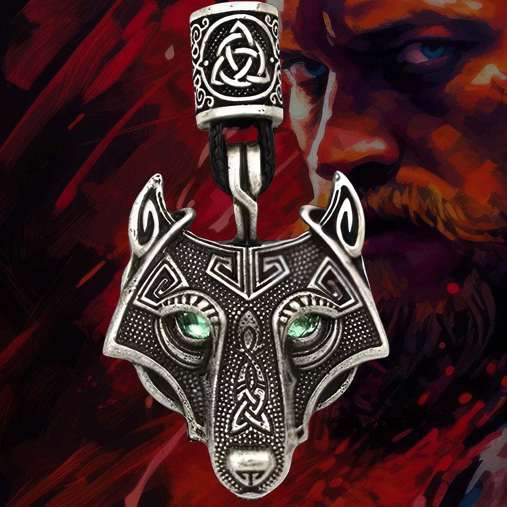 Collier Tête de Loup Viking - Fenrir