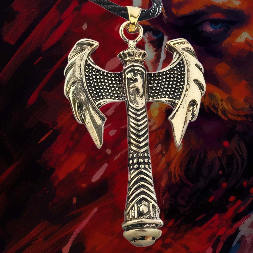 Collier Double Hache Viking