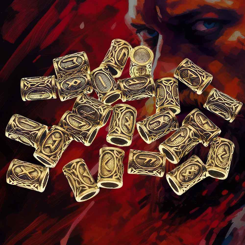 Perle à Barbe Runes Vikings