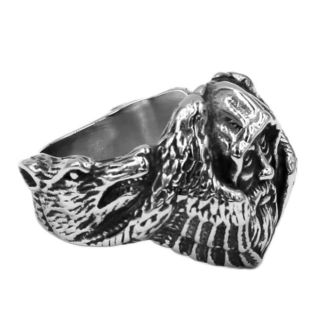 Bague Tête Viking