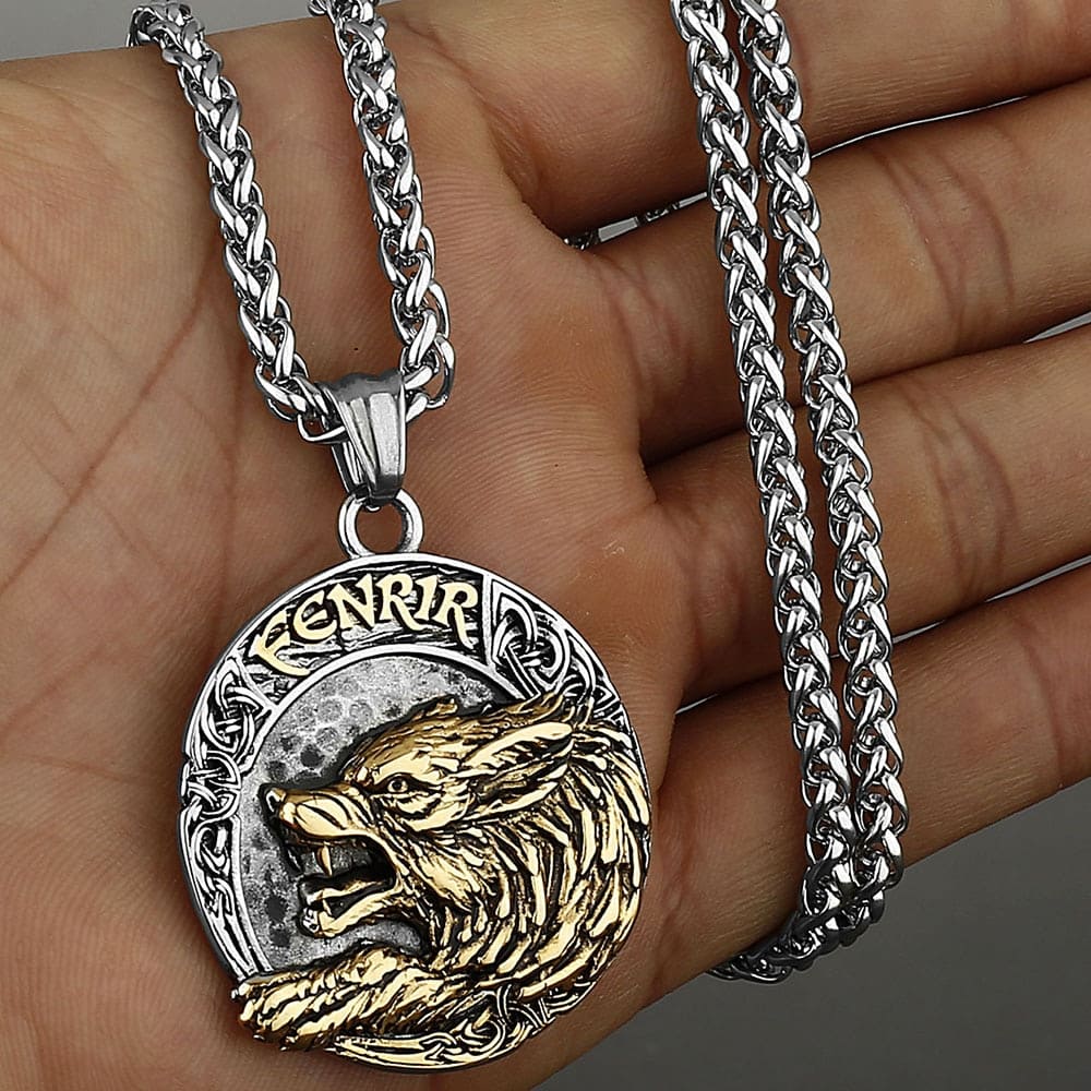 Collier Tête de Fenrir