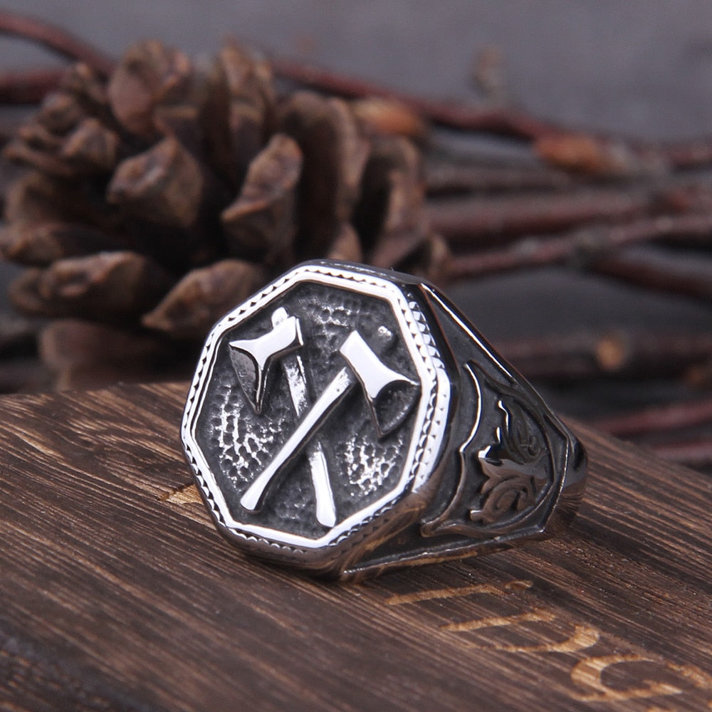 Bague Viking Acier Chirurgical