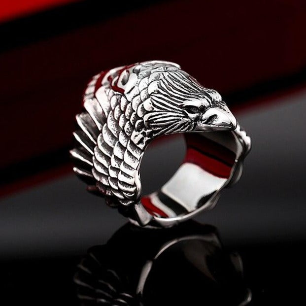 Bague Corbeau d'Odin