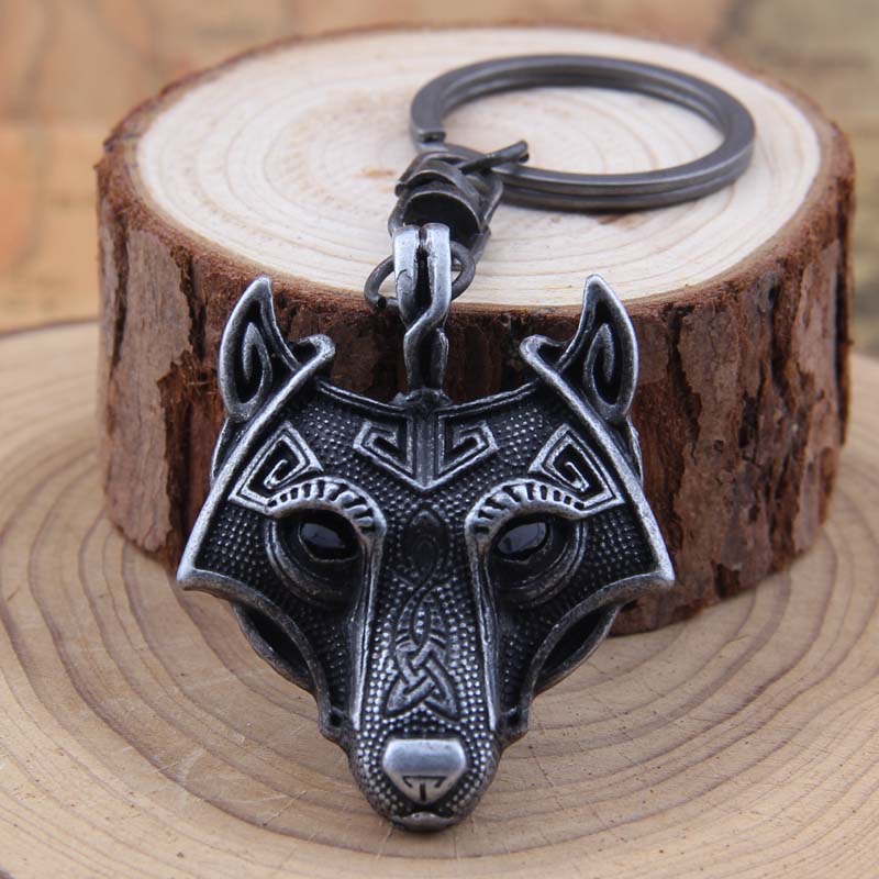 Porte Clé Tête de Loup Fenrir