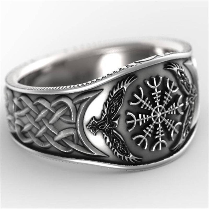 Bague Homme Viking Aegishjalmur