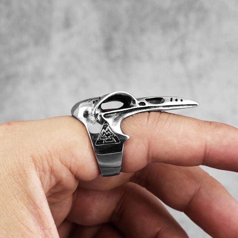Bague Acier Homme Viking