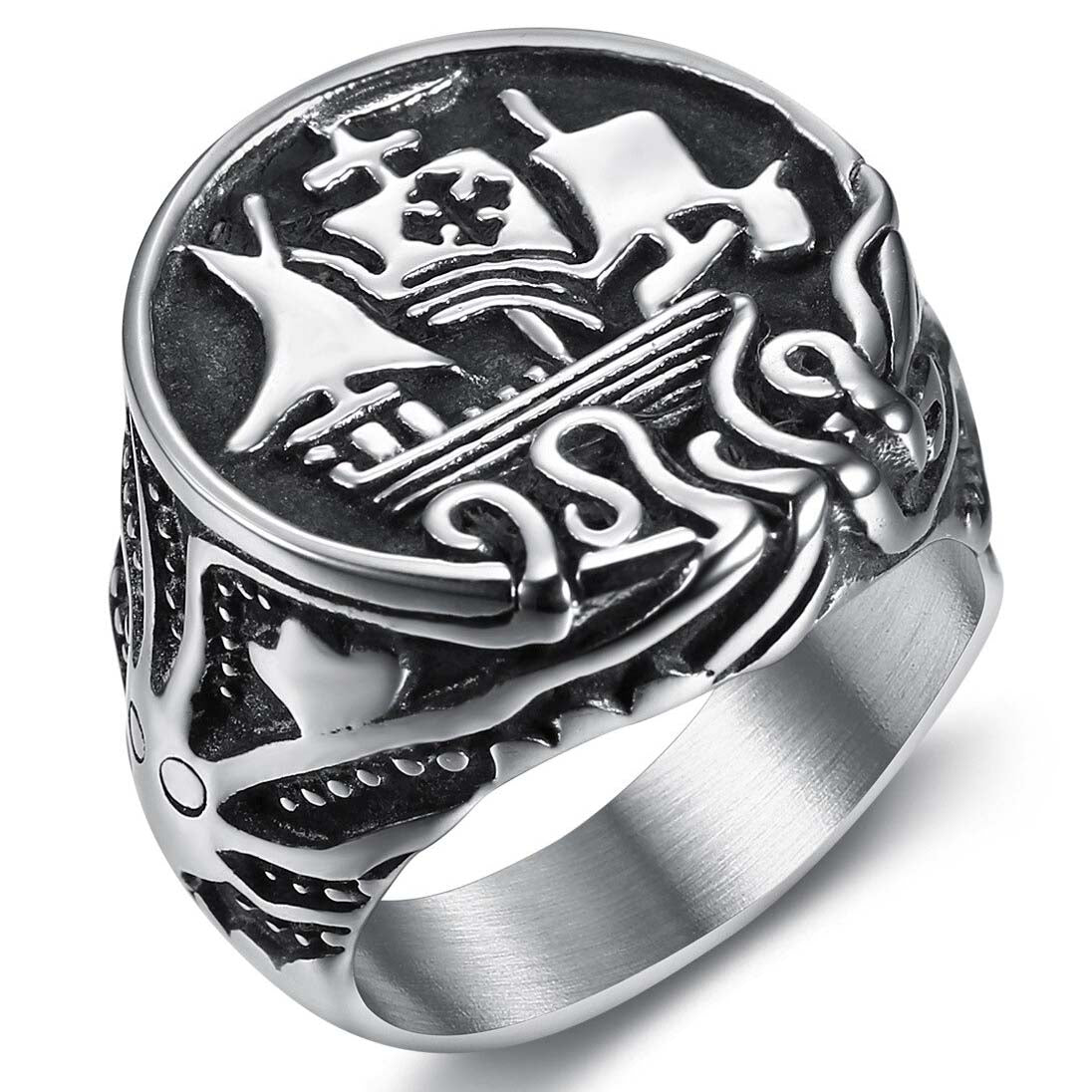 Bague Navire Viking