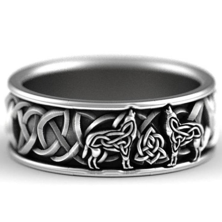 Bague Loup Celtique