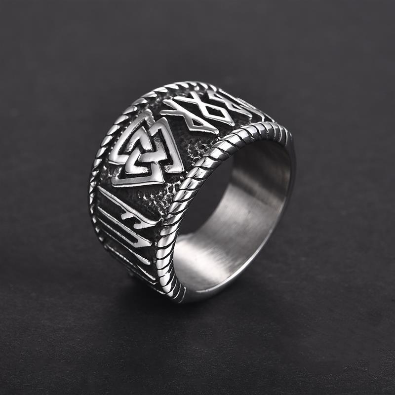 Chevalière Viking Acier Inox