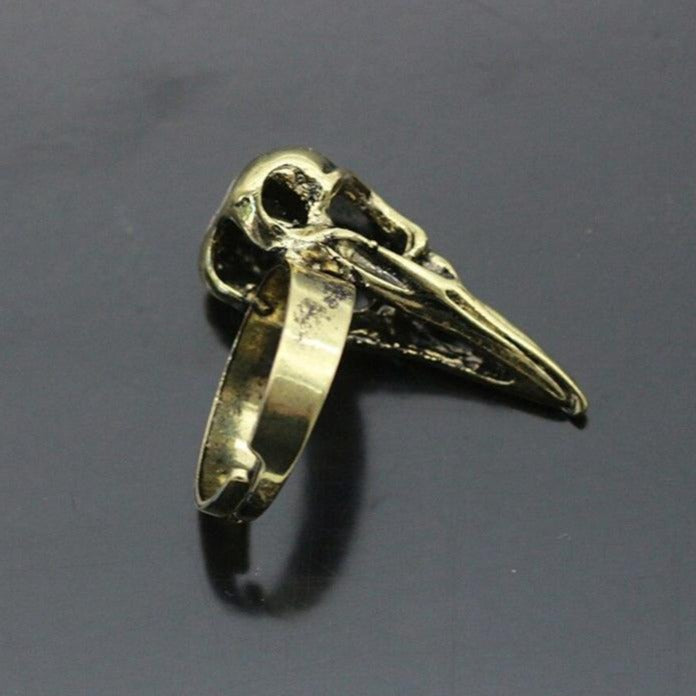 Bague Crâne Corbeau