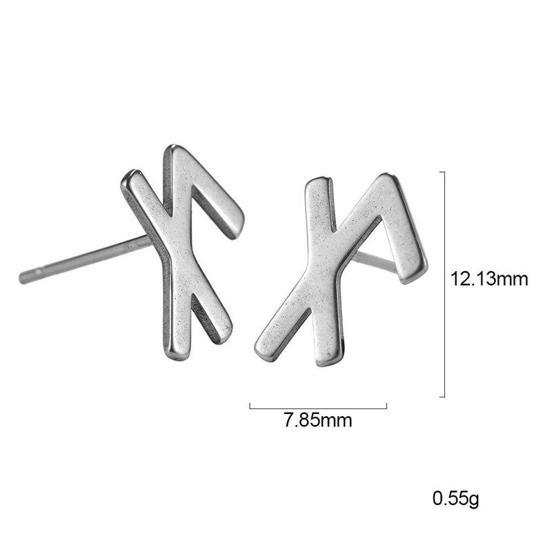 Boucle d'Oreille Rune