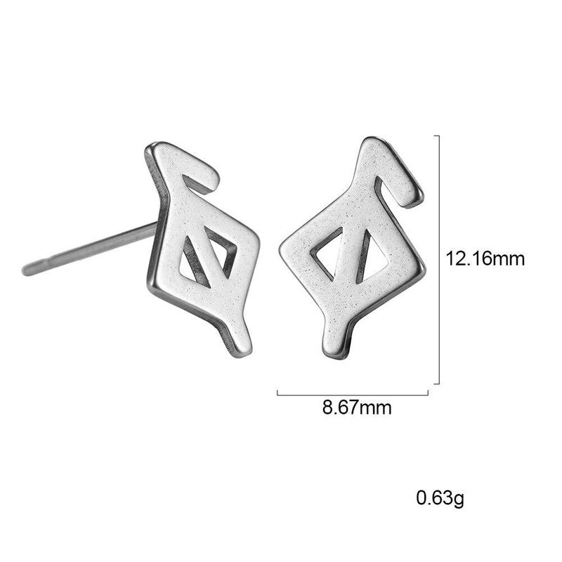 Boucle d'Oreille Rune