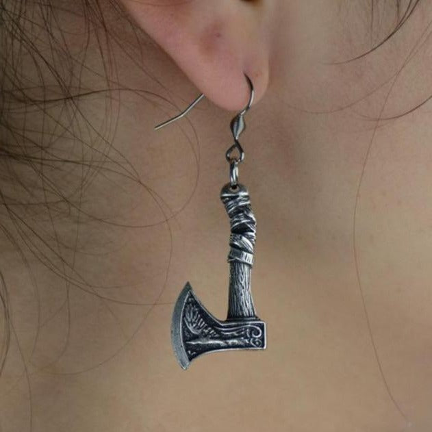 Boucle Oreille Hache