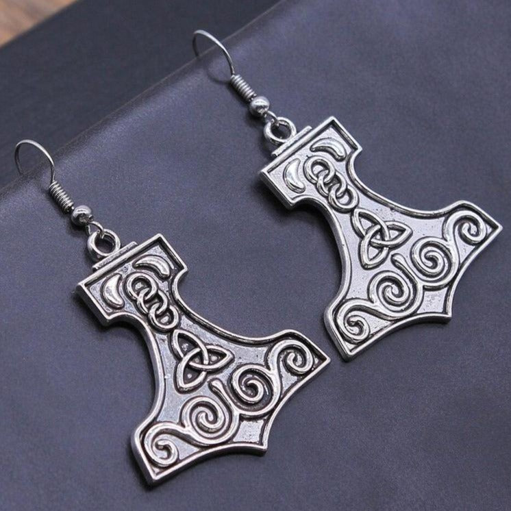 Boucle Oreille Marteau de Thor