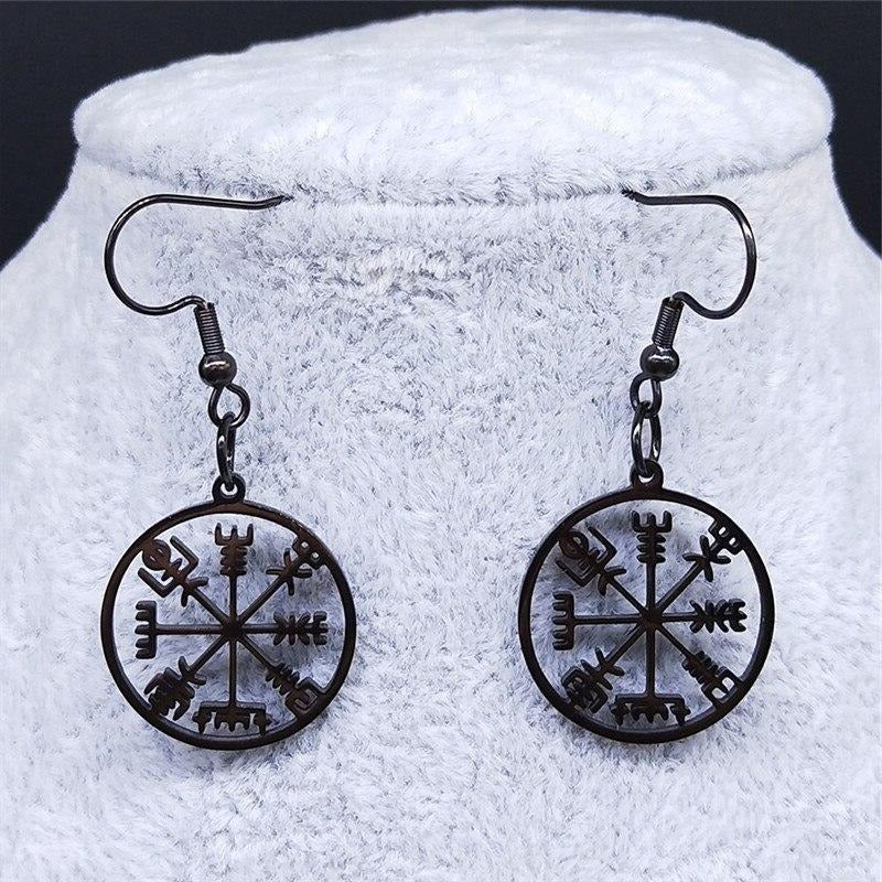 Boucle Oreille Vegvisir Femme