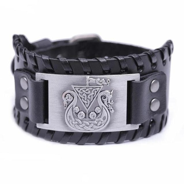 Bracelet Homme Viking Cuir