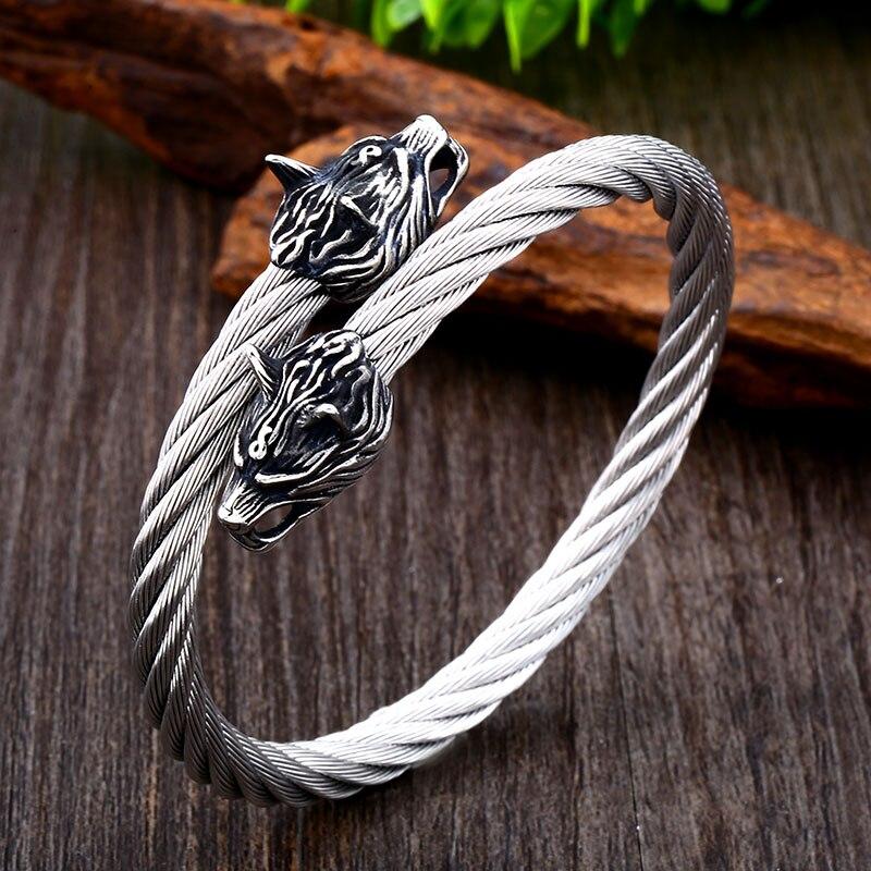 Bracelet Homme Tête De Loup