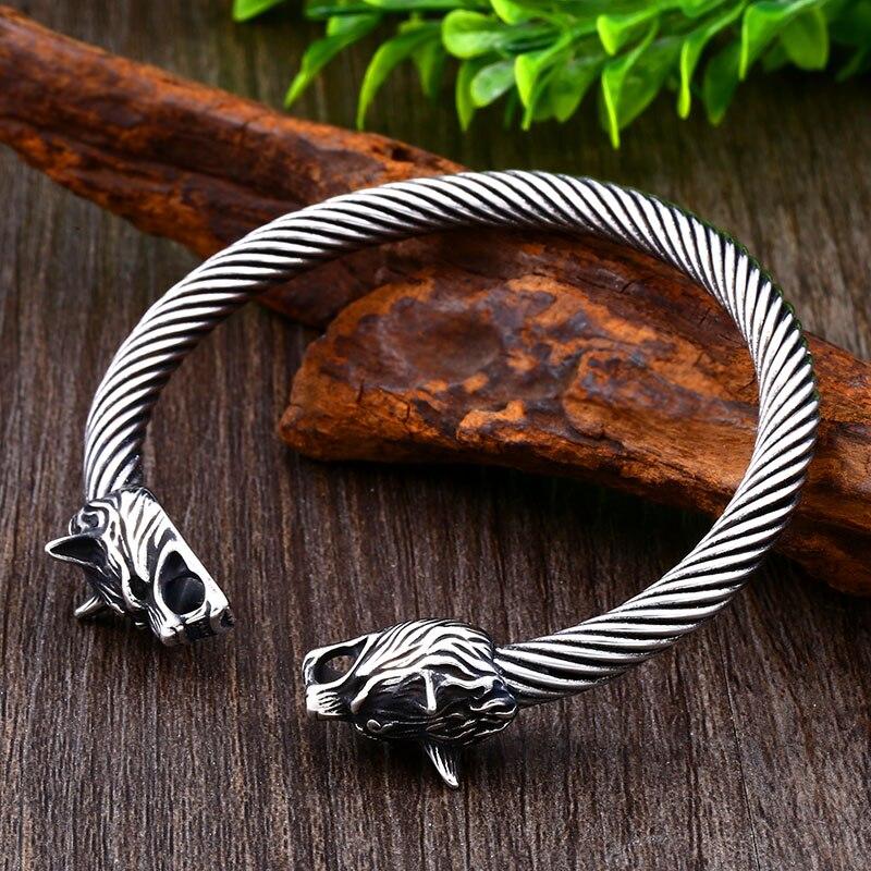 Bracelet Tête de Loup Celte
