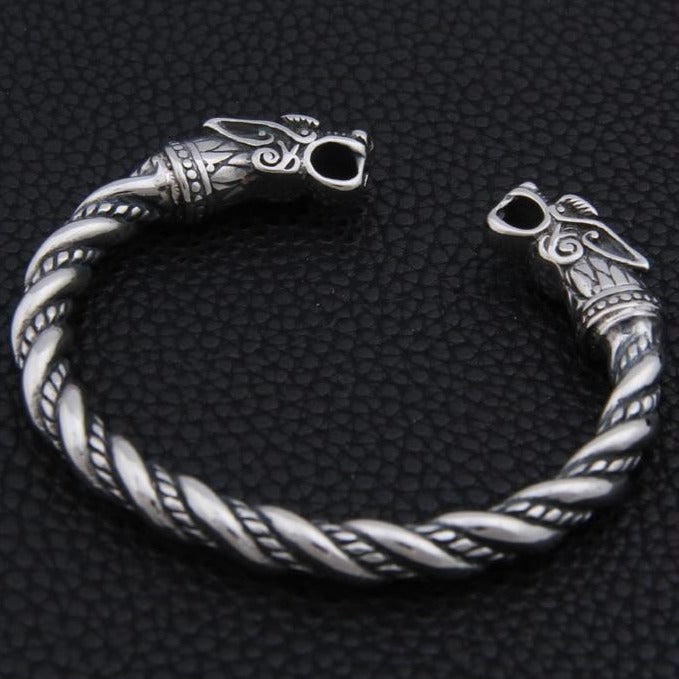 Bracelet Avec Tête De Loup Femme