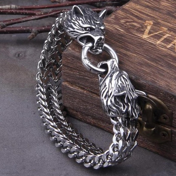 Bracelet Tête de Loup Celte