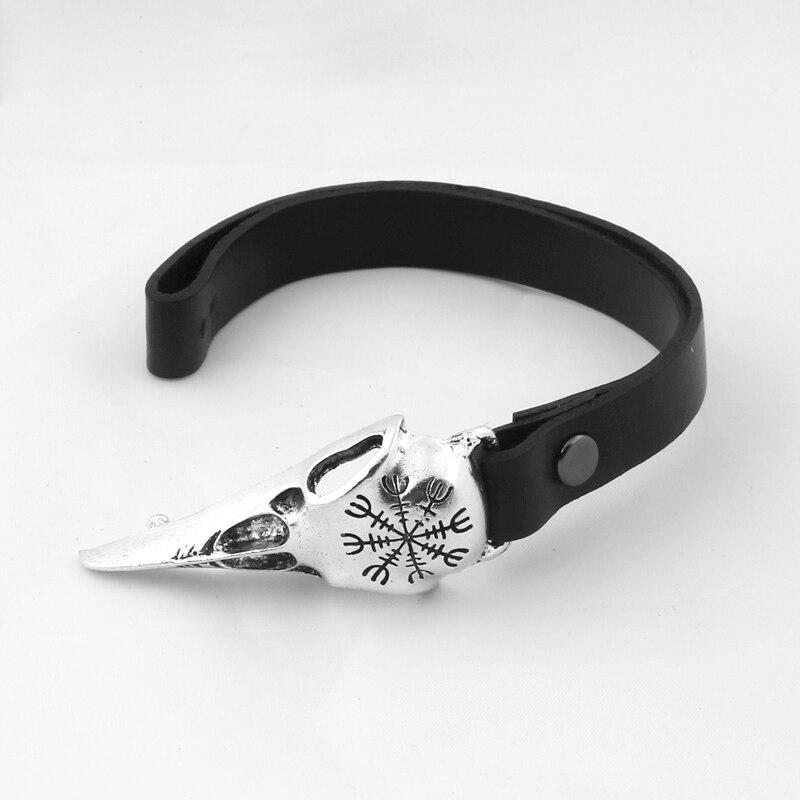 Bracelet Corbeau Cuir
